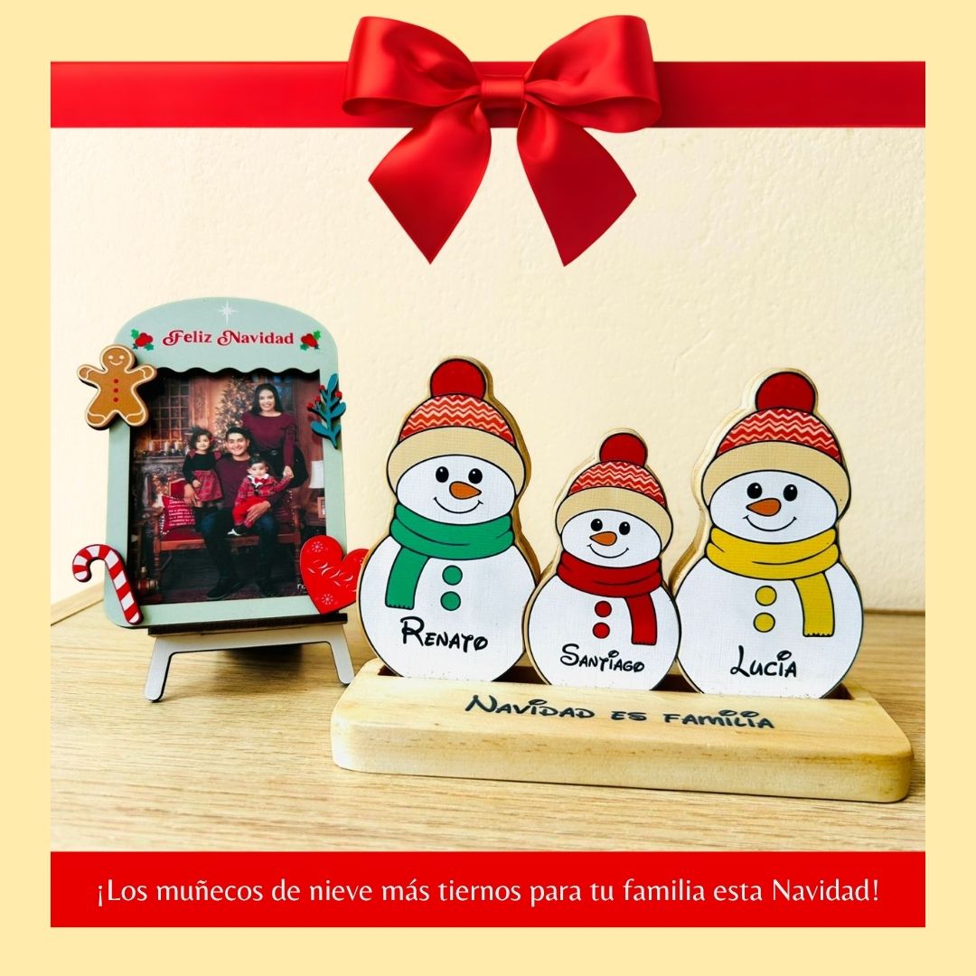 Tótem de muñecos de Nieve