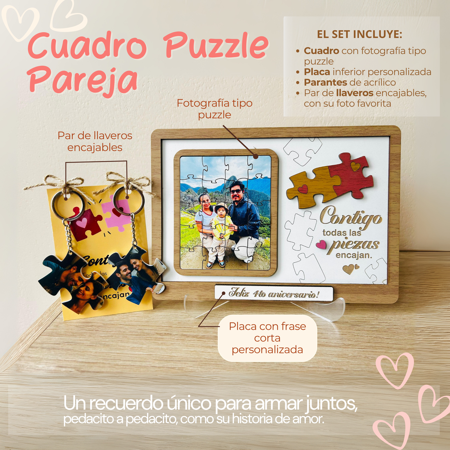 Cuadro Puzzle Pareja