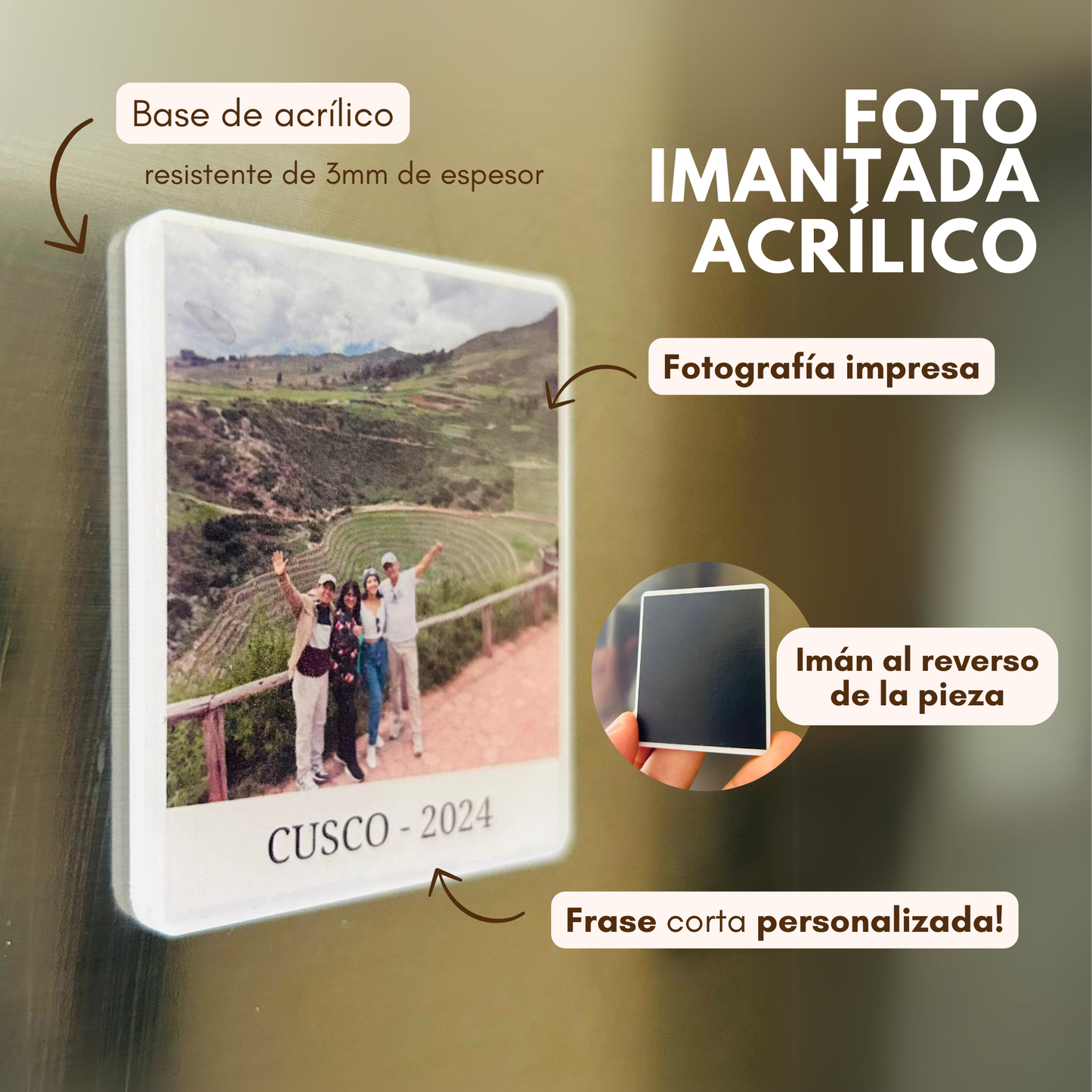 Fotografías Imantadas MDF