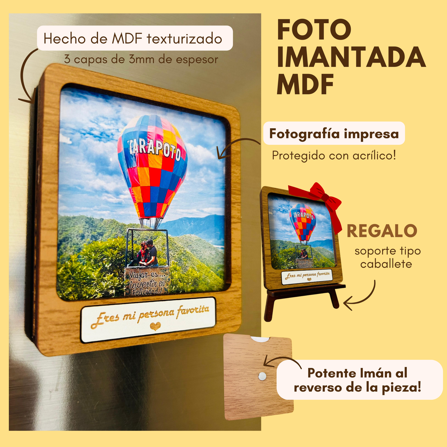 Fotografías Imantadas MDF