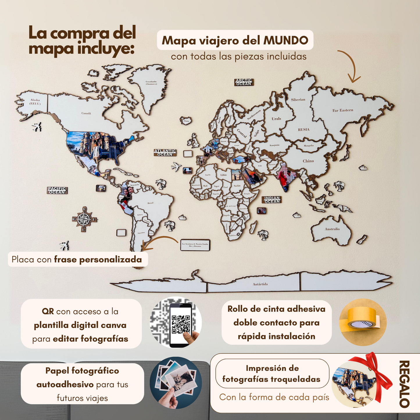 Mapa Mundi Viajero Puzzle