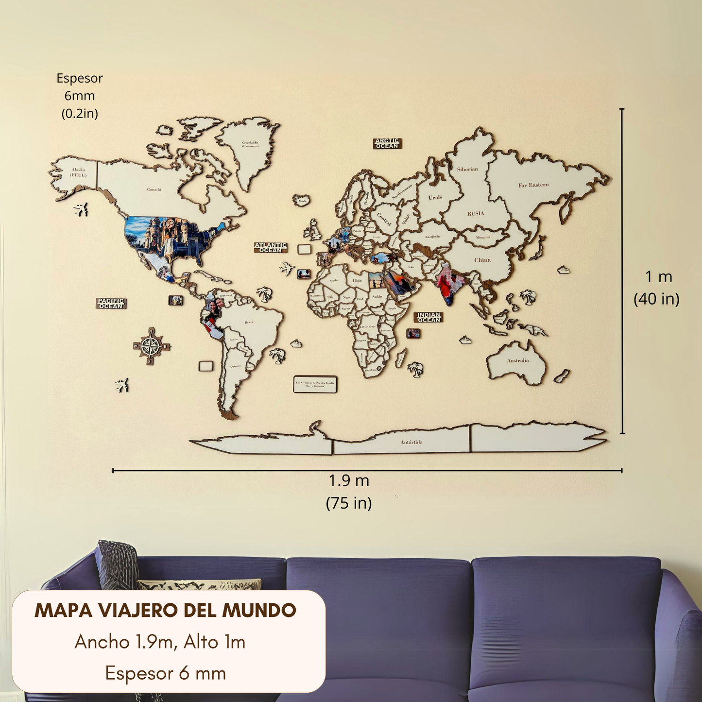 Mapa Mundi Viajero Puzzle
