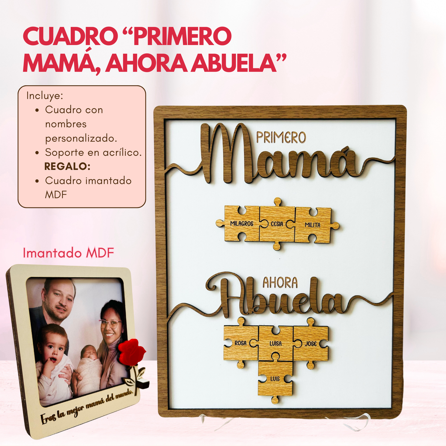 Cuadro "Primero mamá, ahora abuela"