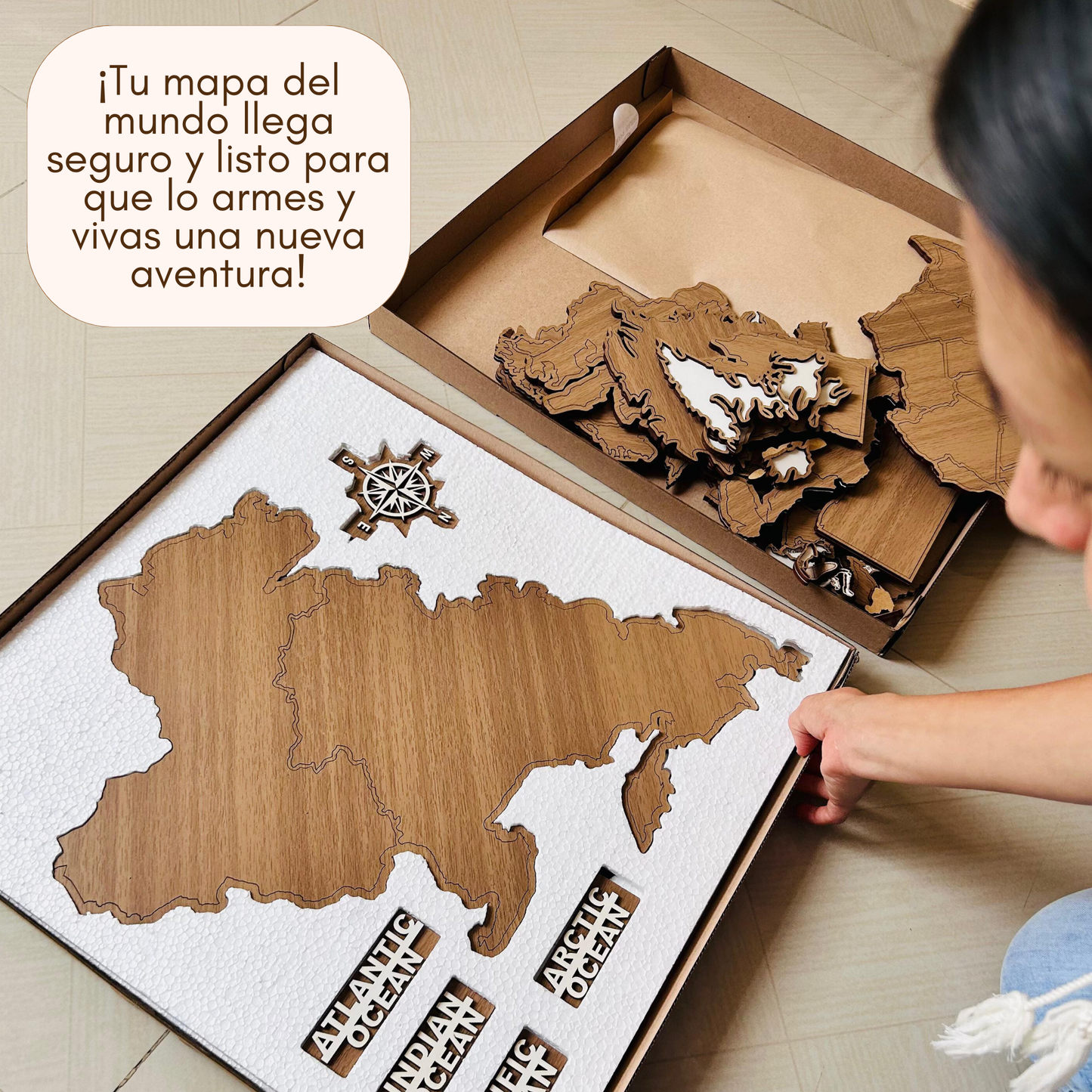 Mapa Mundi Viajero Puzzle
