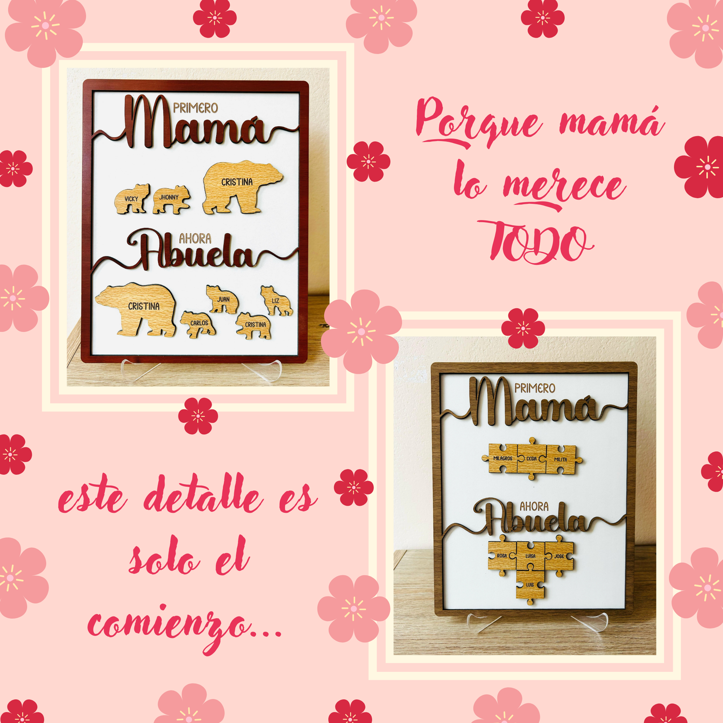 Cuadro "Primero mamá, ahora abuela"