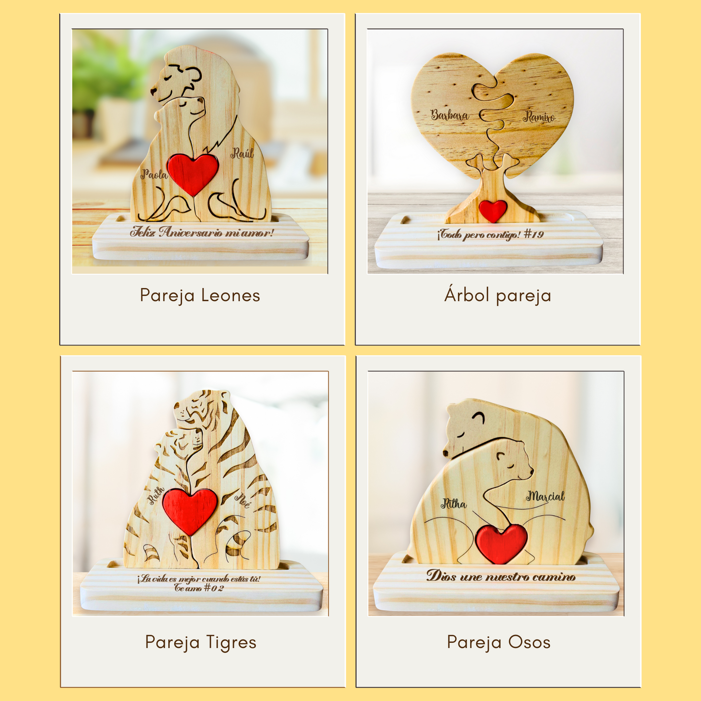 Tótem Pareja de Tigres