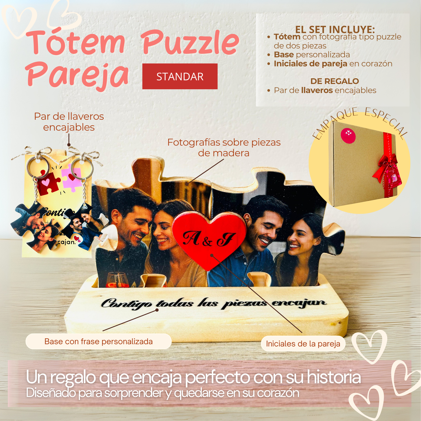Tótem Puzzle Pareja
