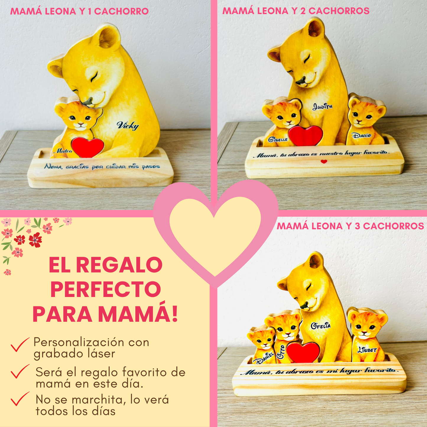 Mamá Leona & cachorro PREMIUM DDM