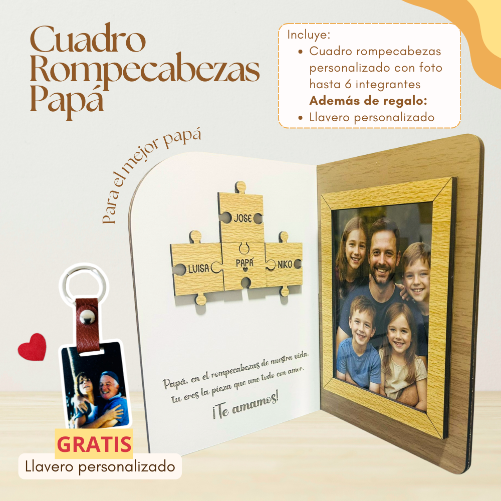 Cuadro Rompecabezas para Papá