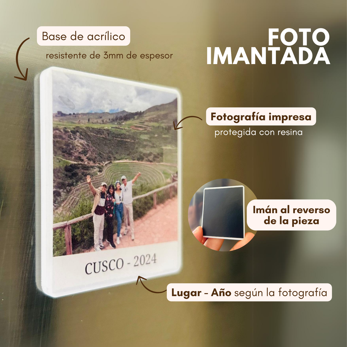 Fotografías Imantadas MDF