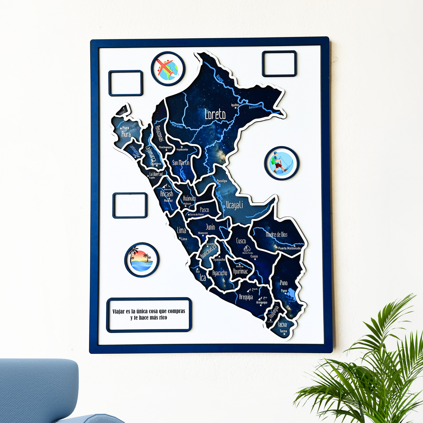 Mapa Viajero del Perú Nocturno