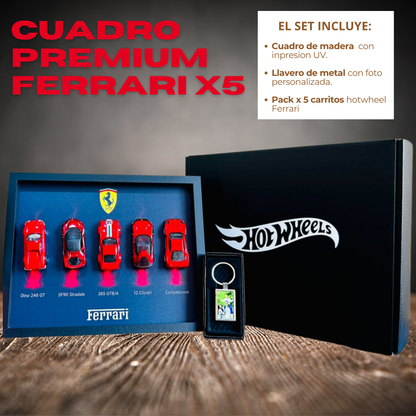 Cuadro premium Ferrari Pack x5