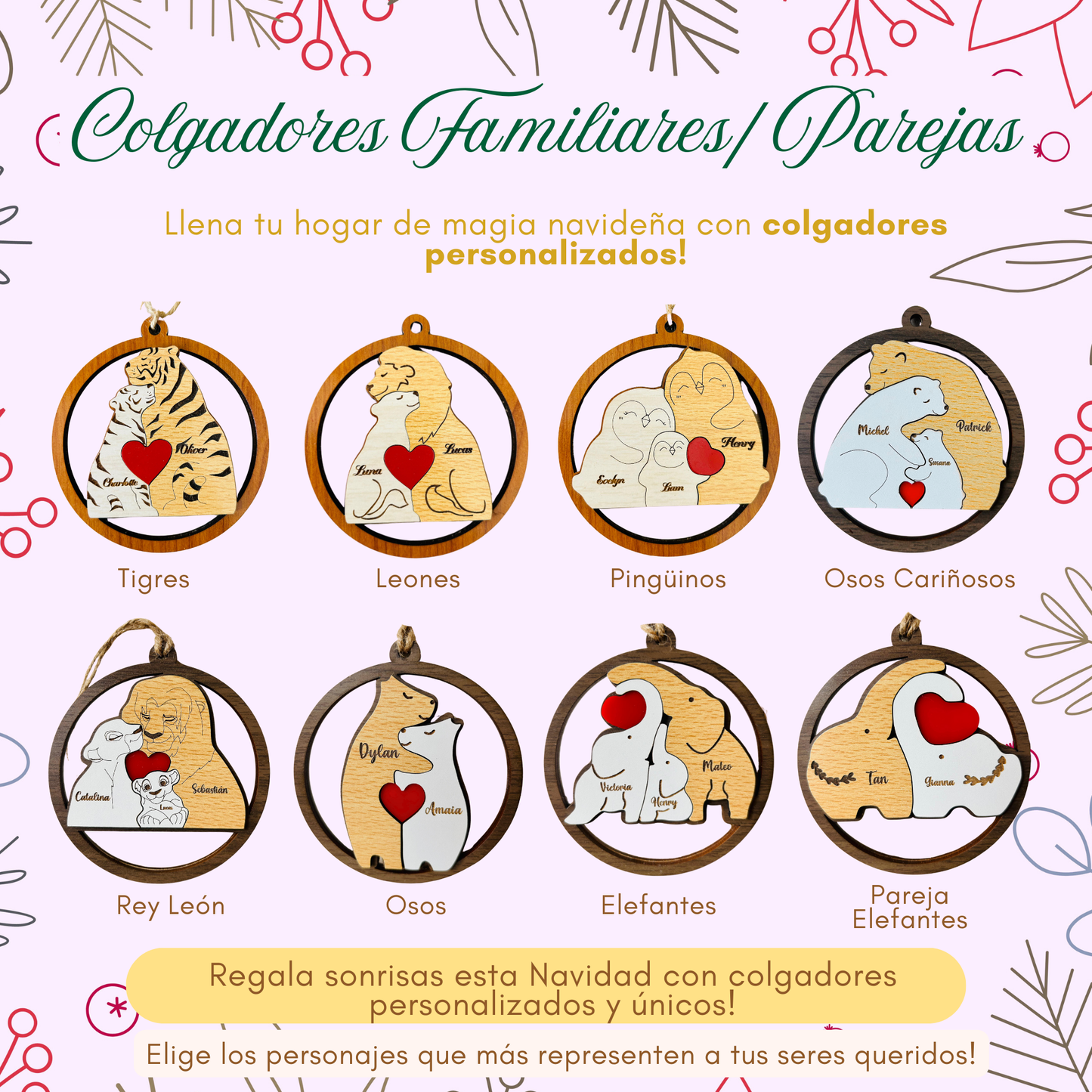 Colgadores Familiares / Parejas