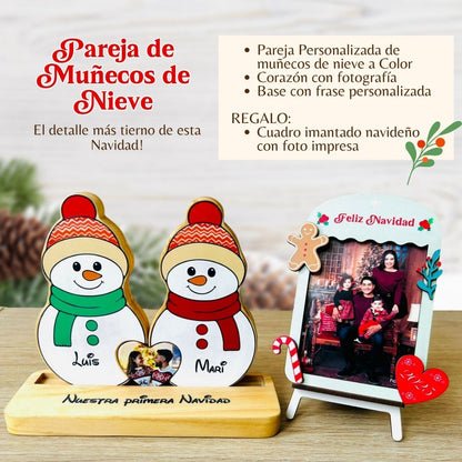 Tótem de muñecos de Nieve