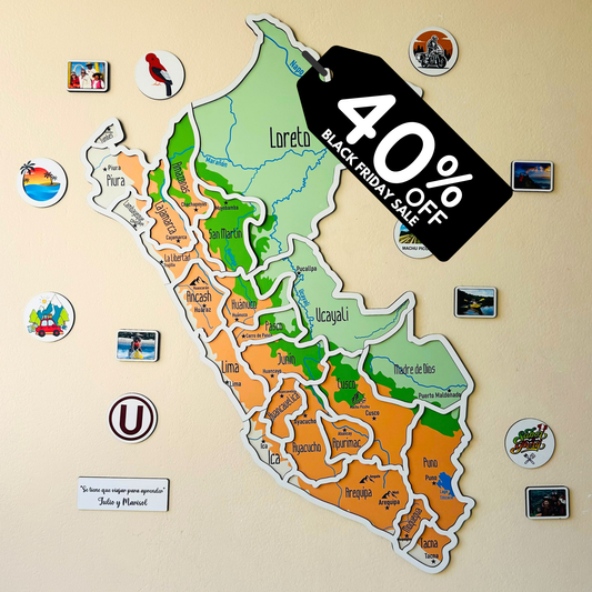 Mapa Viajero del Perú XL - Físico