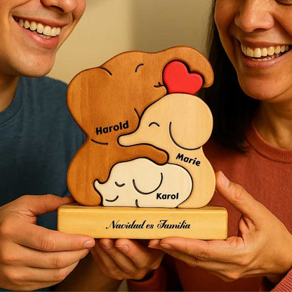 Familia Abrazo de Elefantes Tótem