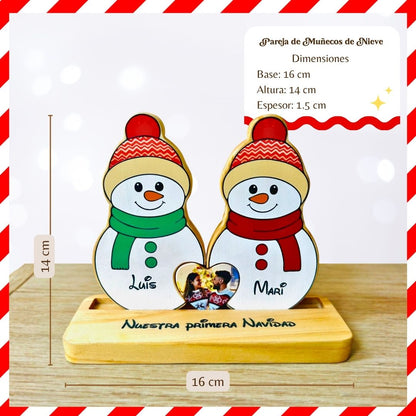 Tótem de muñecos de Nieve