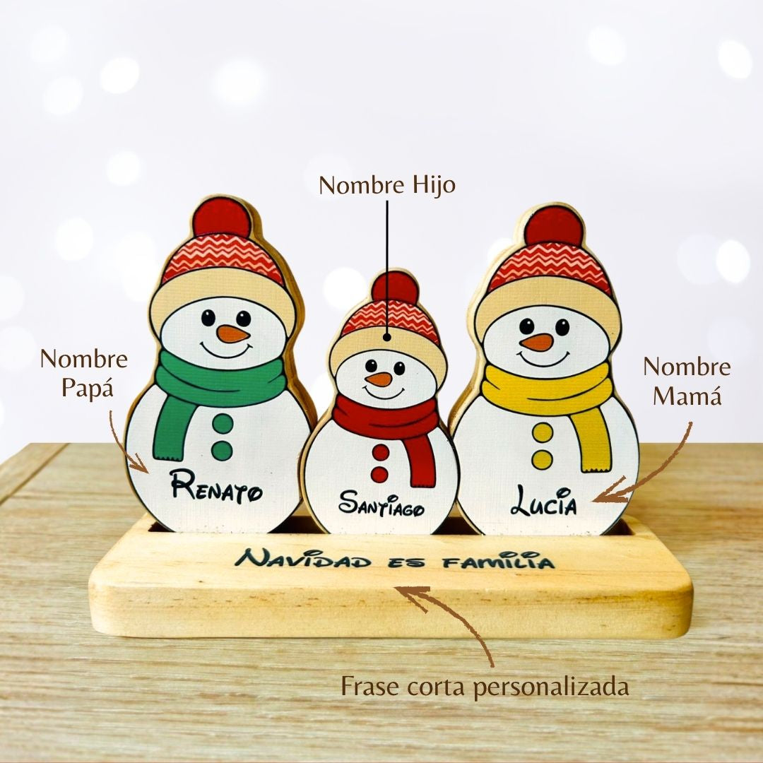 Tótem de muñecos de Nieve