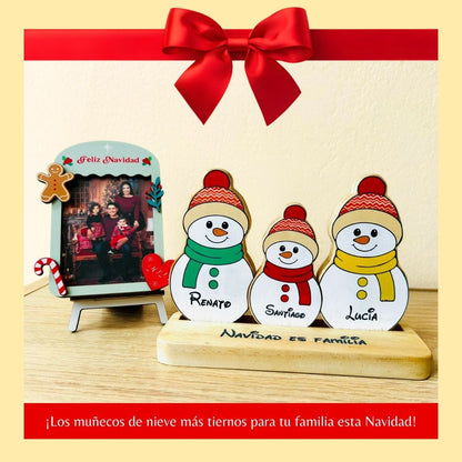 Tótem de muñecos de Nieve