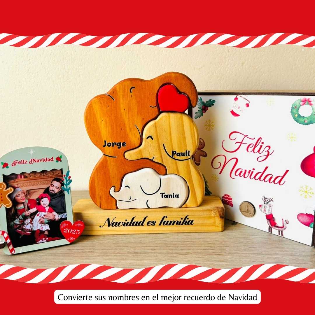 Familia Abrazo de Elefantes Tótem