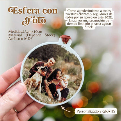 Esfera Personalizada GRATIS (Oportunidad Límitada del 03-05 NOV)