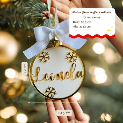 Colgador Copo de Nieve Nombre