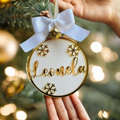 Colgador Copo de Nieve Nombre