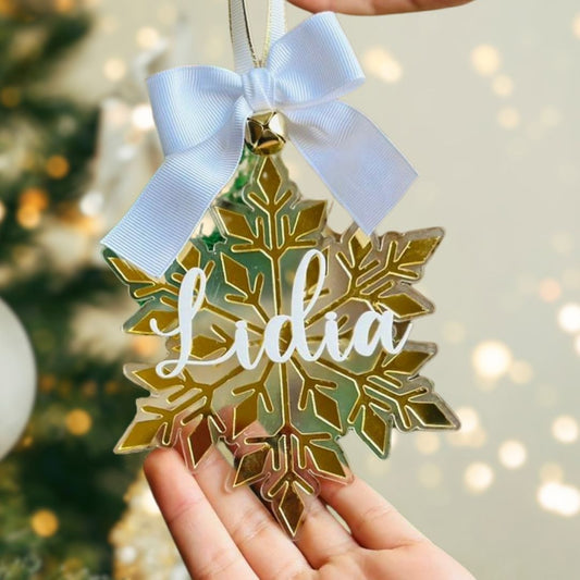 Colgador Copo de Nieve Nombre