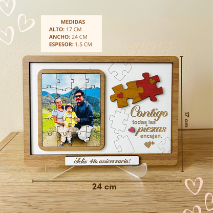Cuadro Puzzle Pareja