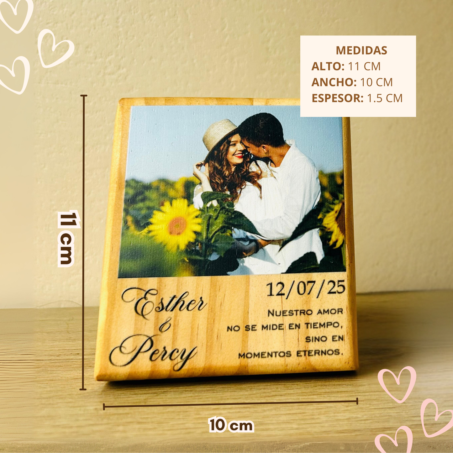 Cuadro Madera Pareja