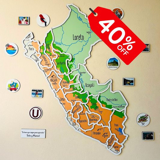 Mapa Viajero del Perú XL - Físico