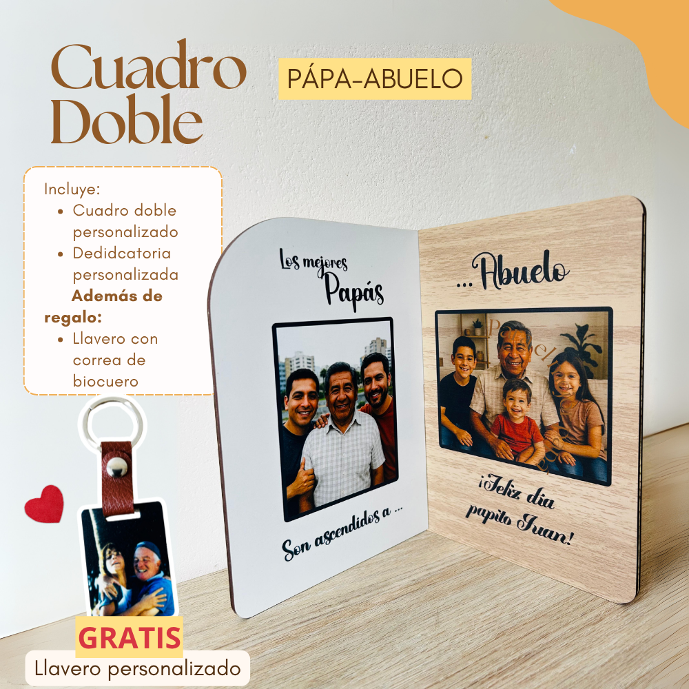 Cuadro Doble Papá Abuelo