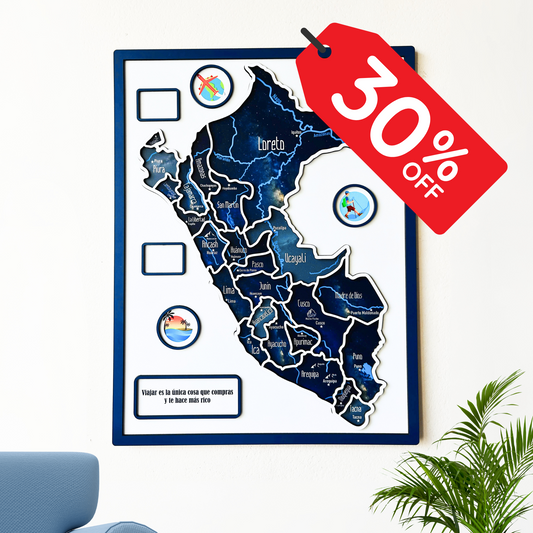 Mapa Viajero del Perú Nocturno