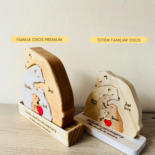 Familia de Abrazo Osos