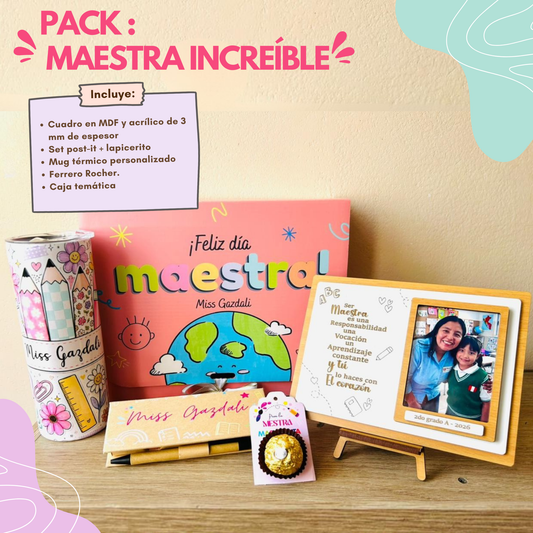 Pack Maestra Increíble