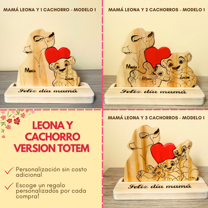 Mamá Leona y Cachorro Versión 1