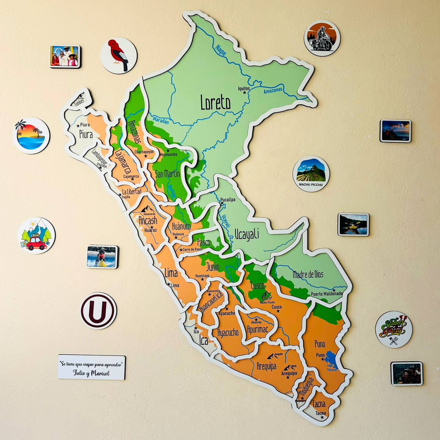 Mapa Viajero del Perú XL - Físico