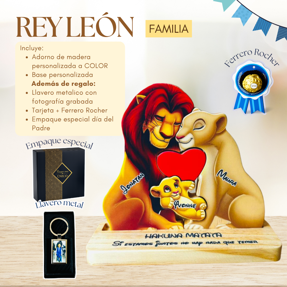 Tótem Familia Simba - Rey León
