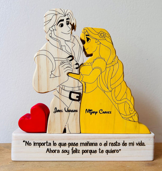 Pareja personalizada Rapunzel