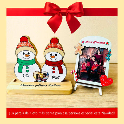 Tótem de muñecos de Nieve