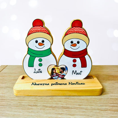 Tótem de muñecos de Nieve