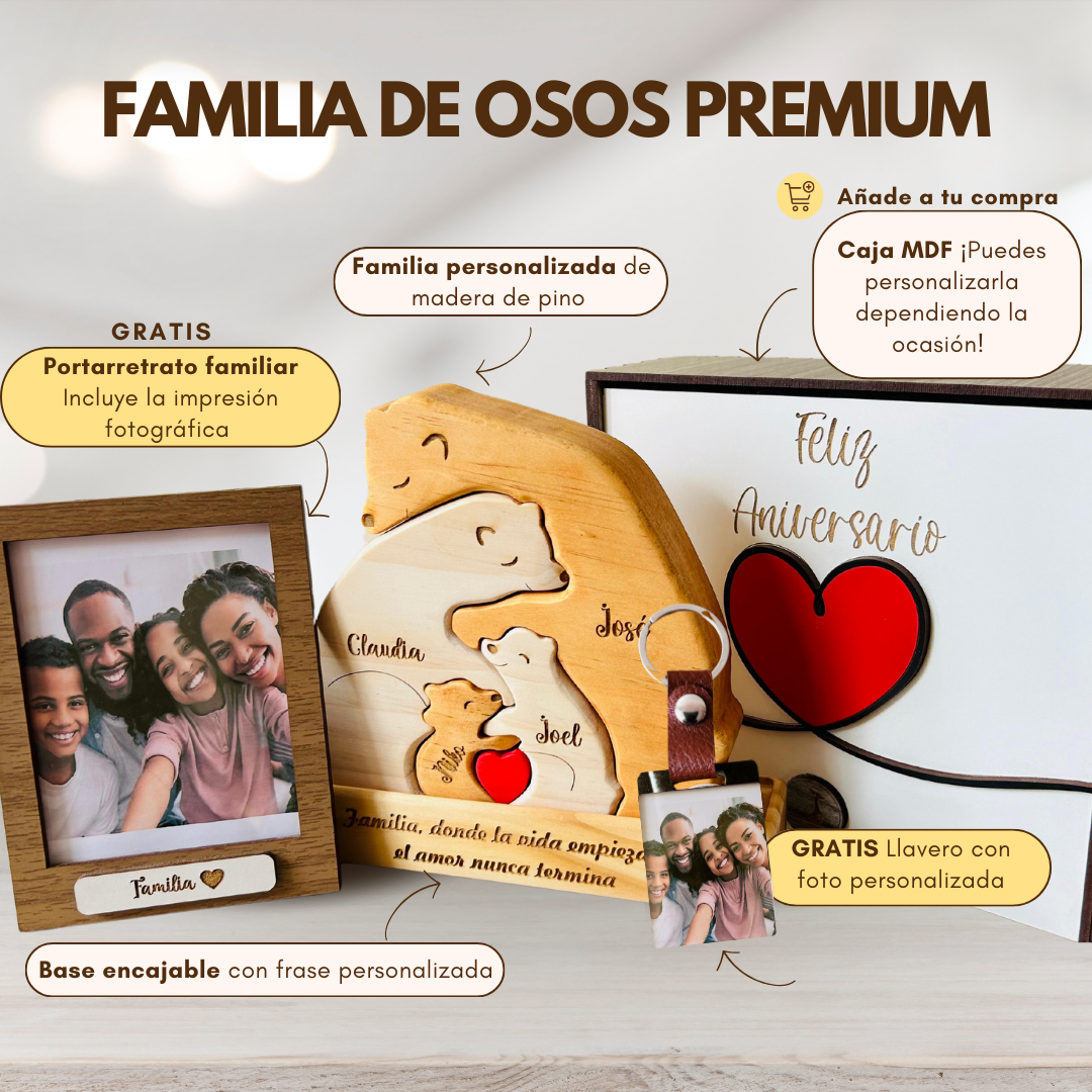 Familia de Abrazo Osos