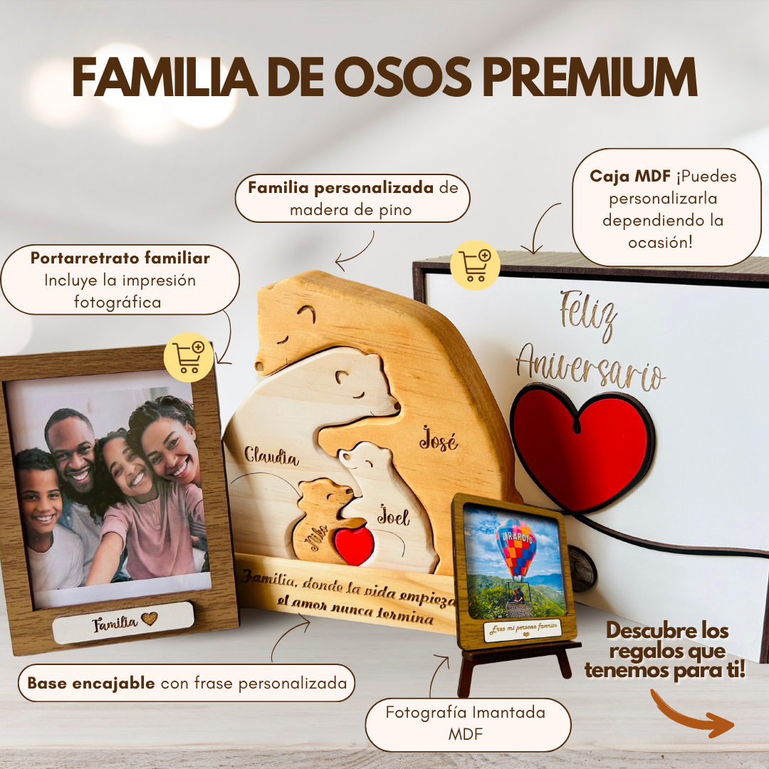 Familia de Abrazo Osos