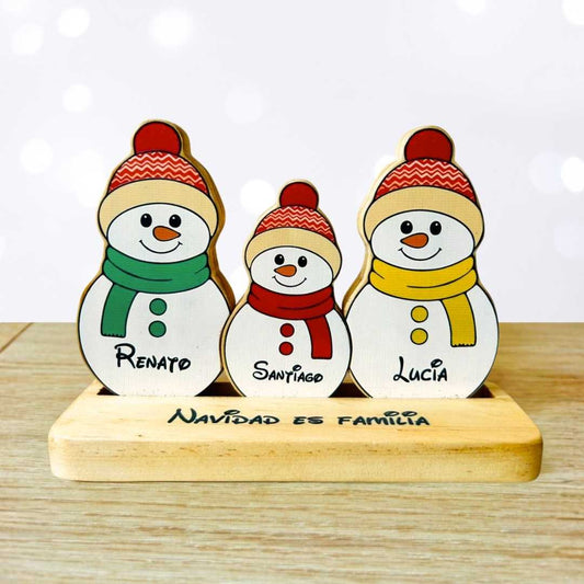 Tótem de muñecos de Nieve